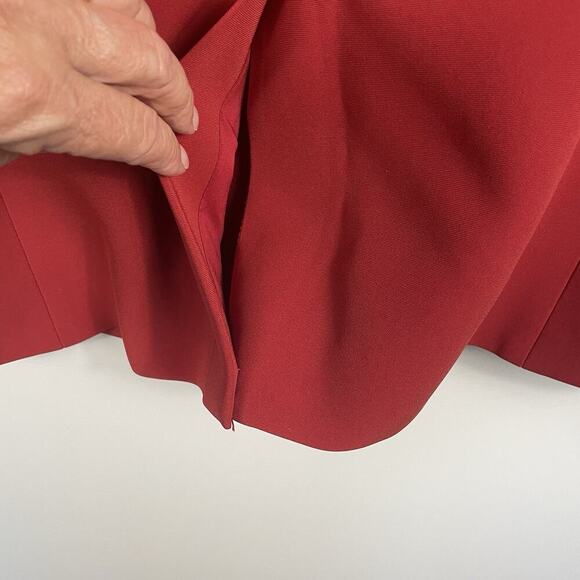 Veronica Beard Long & Lean Dickey Jacket Blazer Size 14 Crimson Designer Career - Picture 11 of 15